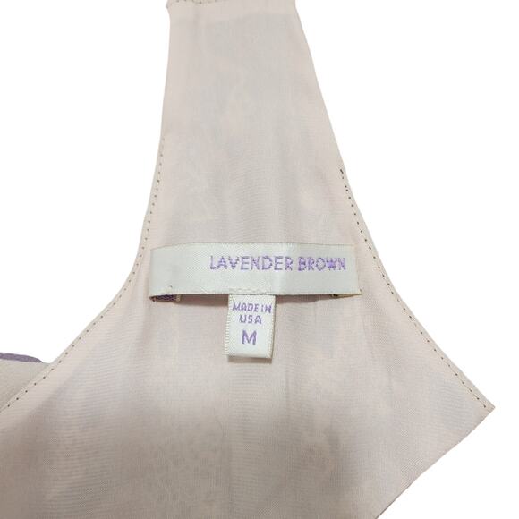 Lavender Brown Silk Halter Dress - Size Medium PRE-OWNED, EUC - Picture 5 of 8